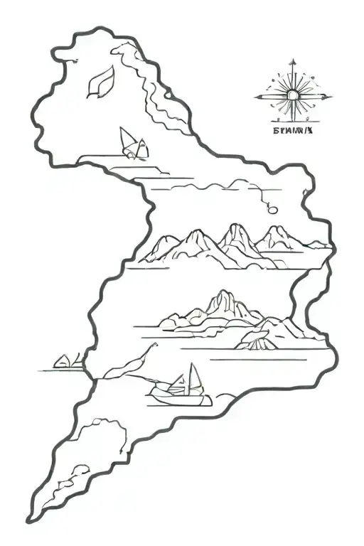 Spain and Nicaragua tattoo design idea