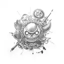 Luffy  tattoo design idea