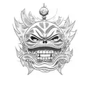 Luffy  tattoo design idea