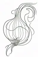 onion tattoo design idea