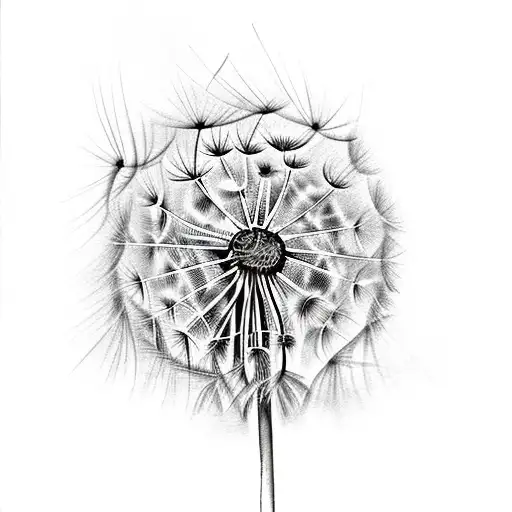 Dandelion wish with the words "kindness is not weakness" tattoo design idea