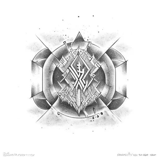 Create a tattoo design inspired by the song 'Pour Some Sugar On Me' by Def Leppard, incorporating elements of blackwork style. tattoo design idea