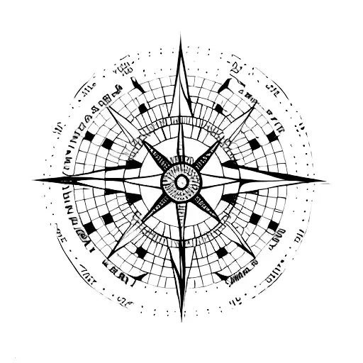 A dotwork tattoo of a world map with colorful patchwork patterns representing different cultures and a compass rose, symbolizing a free-spirited travel lifestyle tattoo design idea