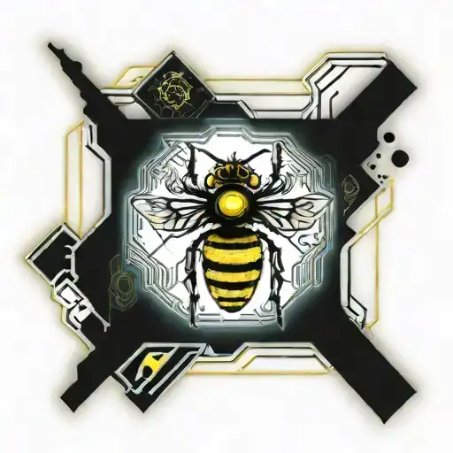 Bumblebee transformer moon tattoo design idea