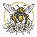 Bumblebee transformer moon tattoo design idea
