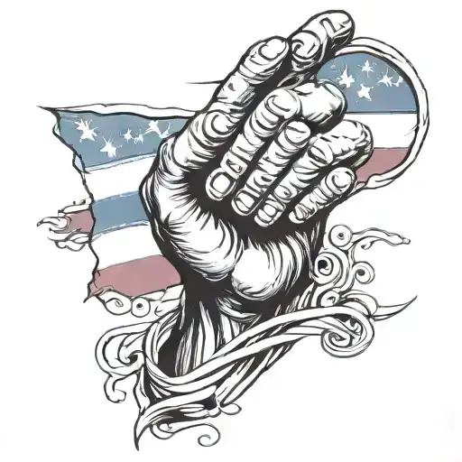 Puerto rican flag, Brazilian Flag, rio de janeiro statue, Biblical praying hands tattoo design idea
