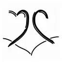 H and B with a heart and with number 7 tattoo design idea