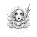 April fool tattoo design idea