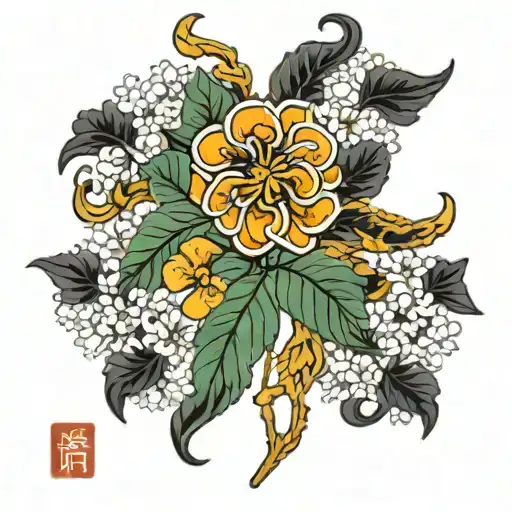 flowers, leo zodiac sign, aries zodiac sign, Gemini, Scorpio tattoo design idea