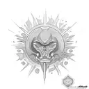 Philippine Sun upper arm tattoo design idea