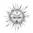Philippine Sun upper arm tattoo design idea