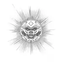 Philippine Sun upper arm tattoo design idea