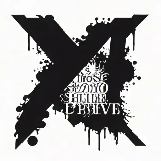 "I choose to believe" text tattoo design idea