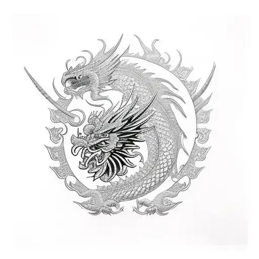 tattoo #irezumi #dragon #eagle #yakuza #ninja - Dragon Color Tattoo Png,  Transparent Png , Transparent Png Image - PNGitem