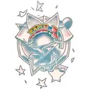 Tiny Anime Reed mark tattoo design idea