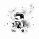 messi fotball  tattoo design idea