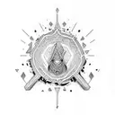 palestina och kebab tattoo design idea