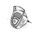 palestina och kebab tattoo design idea