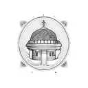 Orthodox domes tattoo design idea