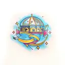 Orthodox domes tattoo design idea