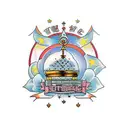 Orthodox domes tattoo design idea