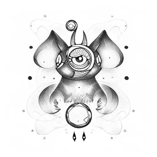 Umbreon shiny tattoo design idea