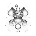 Umbreon shiny tattoo design idea