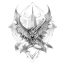 characters from games like the witcher, Gothic, Skyrim, mass effect, gta and more tattoo design idea