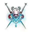 characters from games like the witcher, Gothic, Skyrim, mass effect, gta and more tattoo design idea