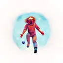 a child falling from a star tattoo design idea