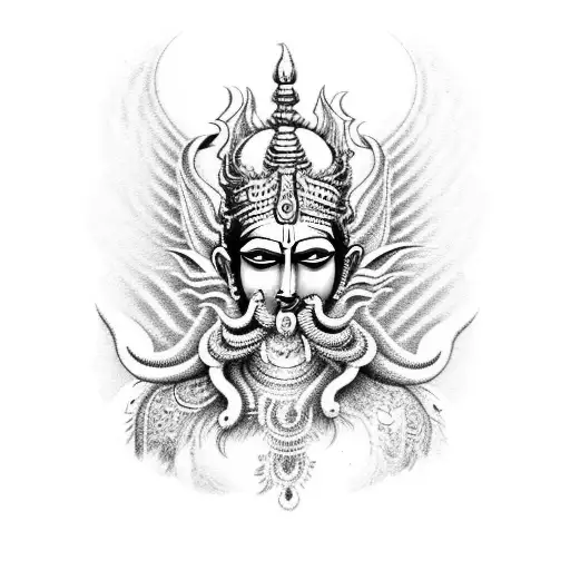 Lord Vishnu Tattoo.. - Black Shade Tattoos | Facebook