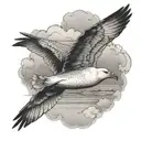 Jonathan Livingston seagull soaring   tattoo design idea