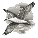 Jonathan Livingston seagull soaring   tattoo design idea