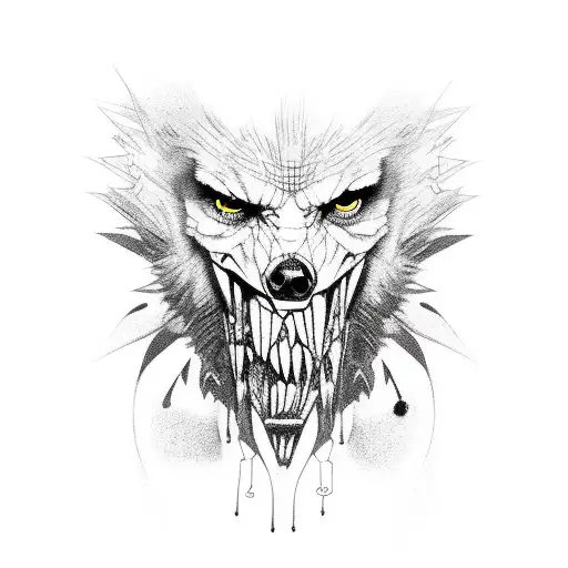 lobo no antebraço esquerdo  tattoo design idea