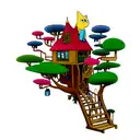 adventure time tree house tattoo design idea