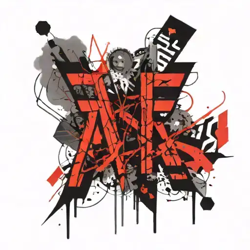 the letter "arete" tattoo design idea