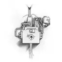 electrician tattoo design idea