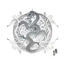 Dragon Turtle tattoo design idea