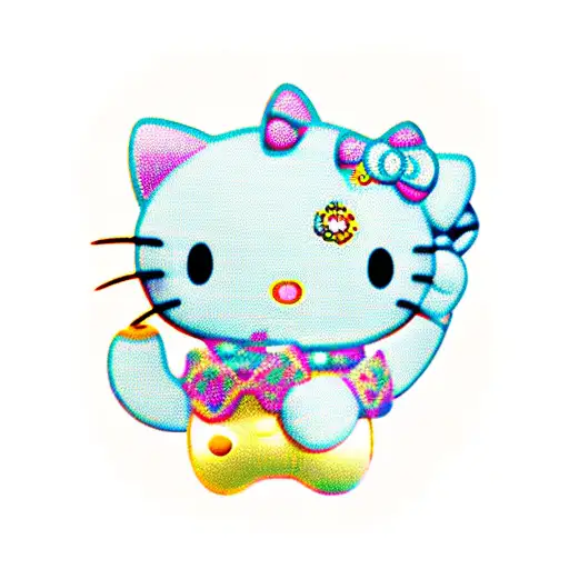hello kitty tattoo design idea