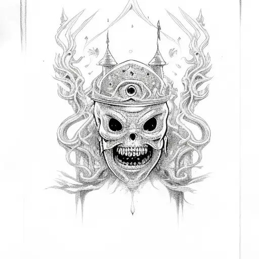 The Lich from Adventure Time tattoo design idea