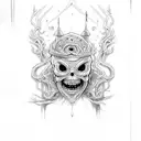 The Lich from Adventure Time tattoo design idea