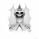 The Lich from Adventure Time tattoo design idea