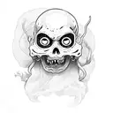 The Lich from Adventure Time tattoo design idea