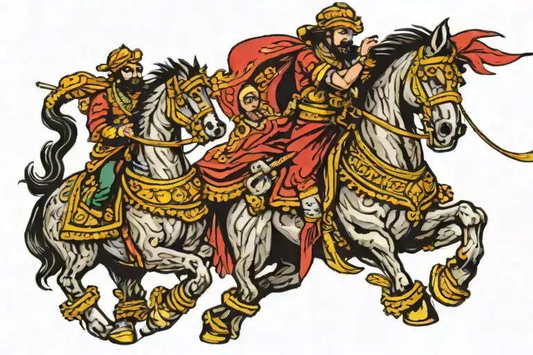 rajput warriors tattoo design idea