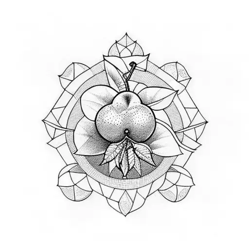 plums tattoo design idea