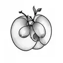 plums tattoo design idea