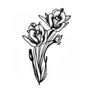 freesia tattoo design idea