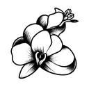 freesia tattoo design idea
