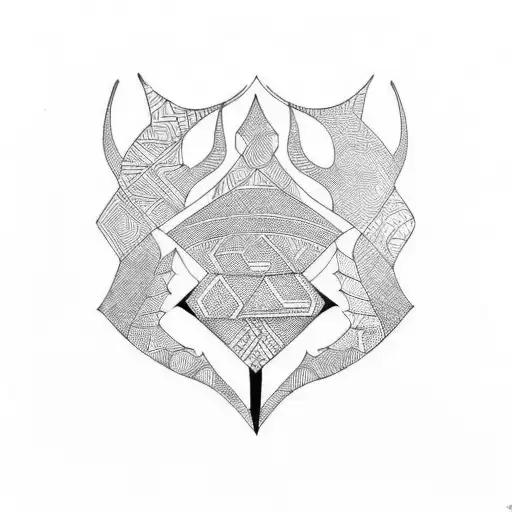 African tribal tattoo design idea