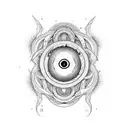 Ouroboros enso tattoo design idea